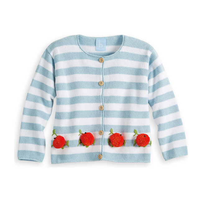 baby girl pom pom cardigan