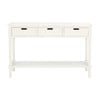 Landers 3-Drawer Console, Distressed White - Accent Tables - 1 - thumbnail