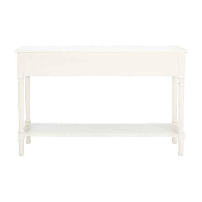 Landers 3-Drawer Console, Distressed White - Accent Tables - 3