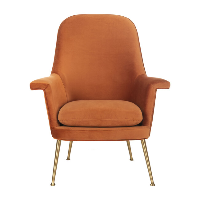Aimee Velvet Armchair, Sienna