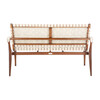 Dilan Leather Loveseat, White - Nursery Chairs - 4