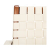 Dilan Leather Loveseat, White - Nursery Chairs - 6