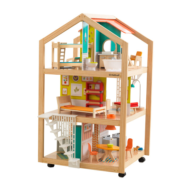 So Stylish Mansion Dollhouse with EZ Kraft Assembly™ KidKraft