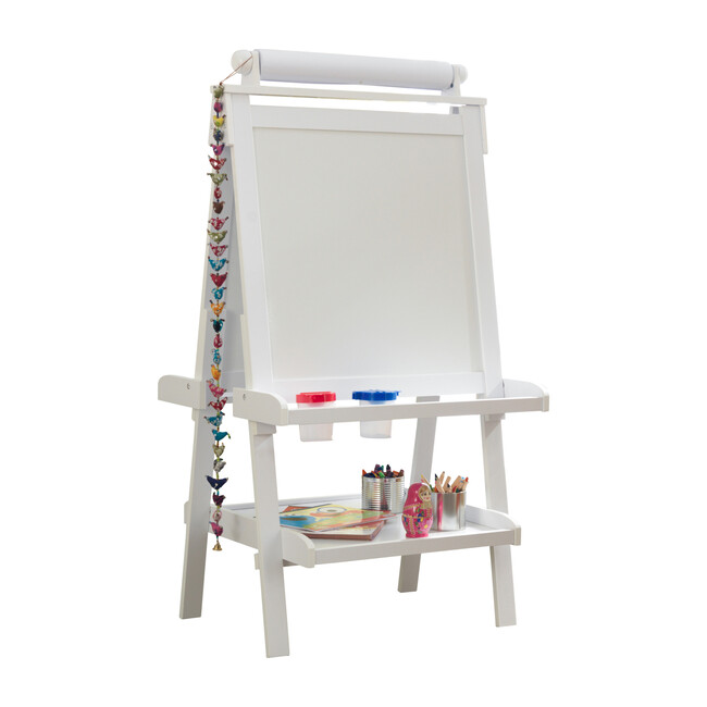 Deluxe Wooden Easel, White