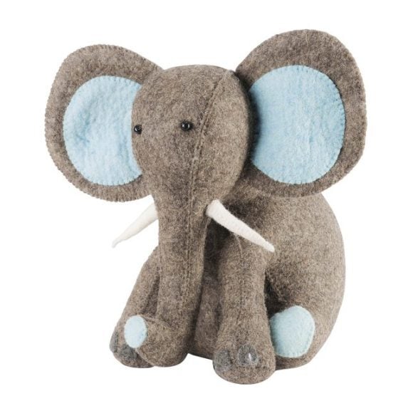 Elephant Door Stop, Blue
