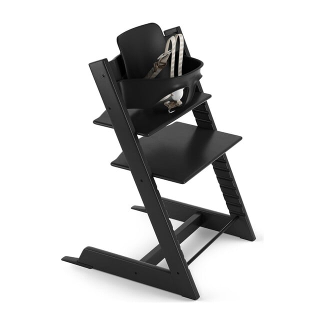 Tripp Trapp® High Chair (includes Tripp Trapp® + Baby set), Black