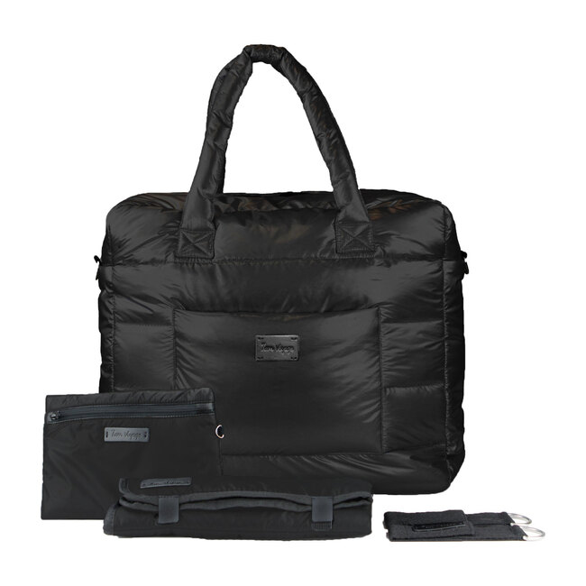 Plaza Weekender Diaper Bag, Black