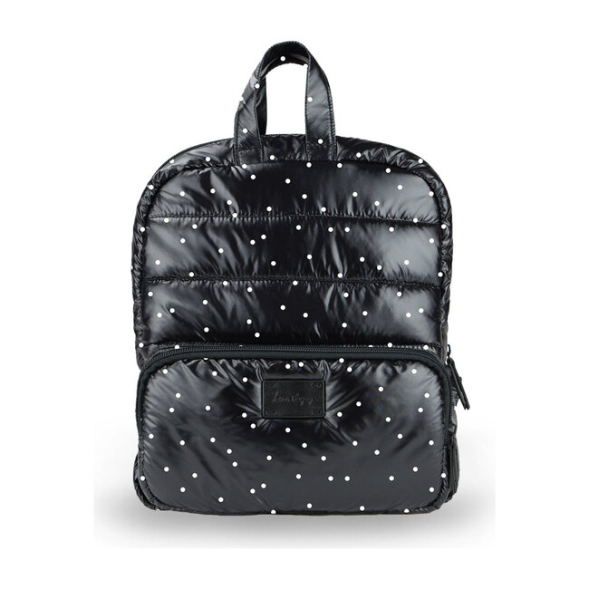 Mini Backpack, Black Petit Pois