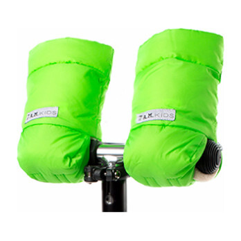Kids Warmmuffs, Neon Green