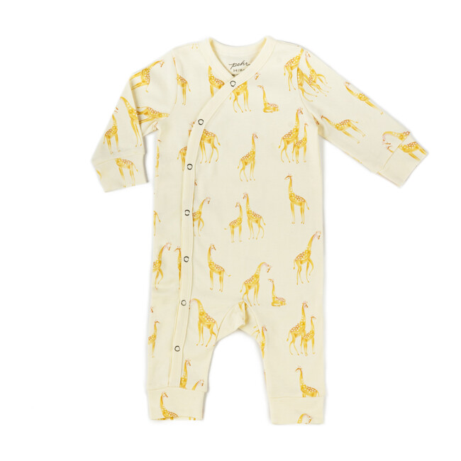 Follow Me Giraffe Romper, Yellow