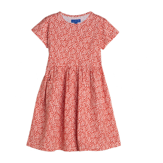 Pippa Jersey Dress, Pink Ditsy Floral
