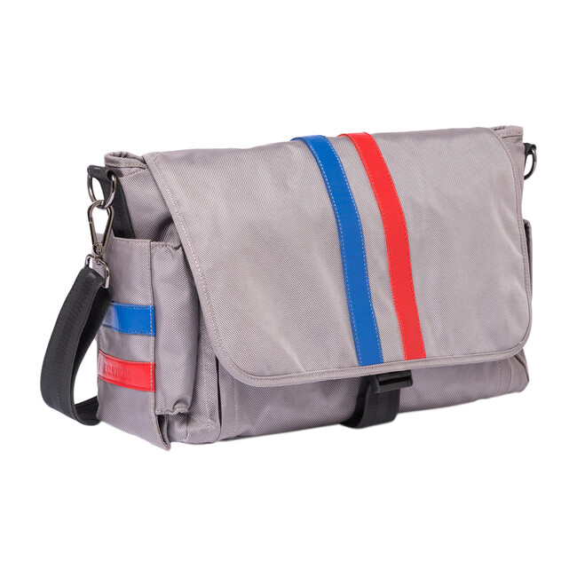 Windsor Ellison Diaper Bag, Grey - Diaper Bags - 1