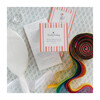 Solid Jumbo Balloon with Rainbow Streamer Tassel Kit, White - Decorations - 2