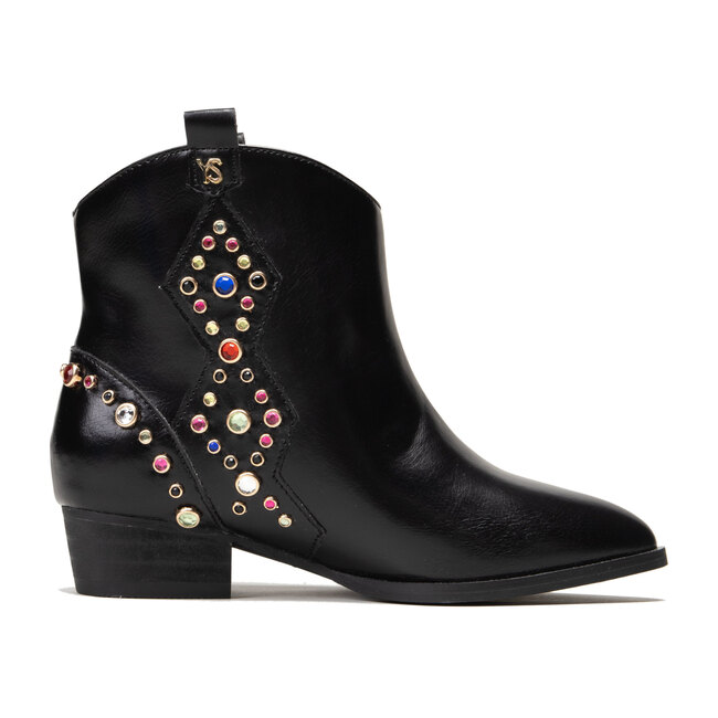 Miss Dallas Embellished Boot, Black