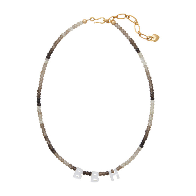 Say My Name Necklace, Smoky Quartz