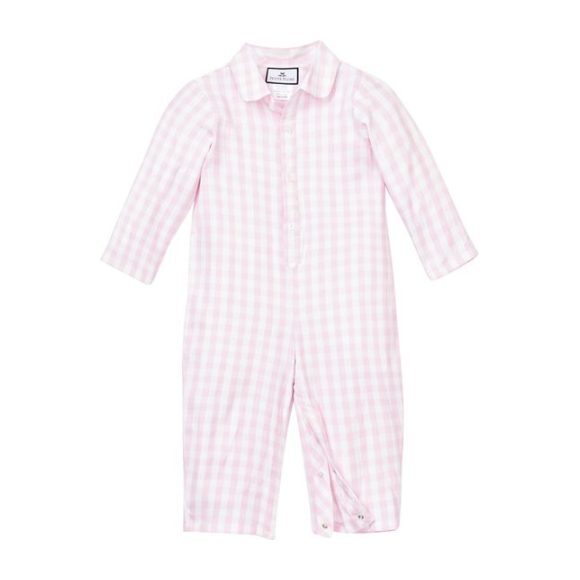 baby girl gingham romper