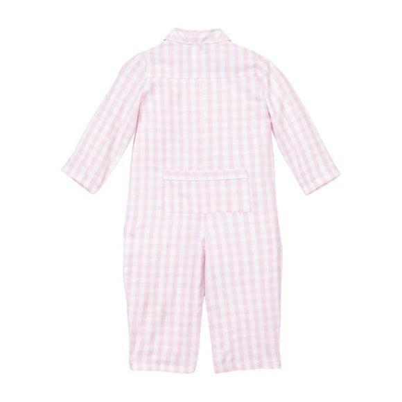 Pink Gingham Romper