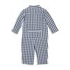 Navy Gingham Romper