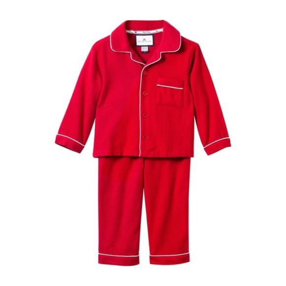 Classic Red Flannel Pajamas Kids Boy Clothing Sleepwear