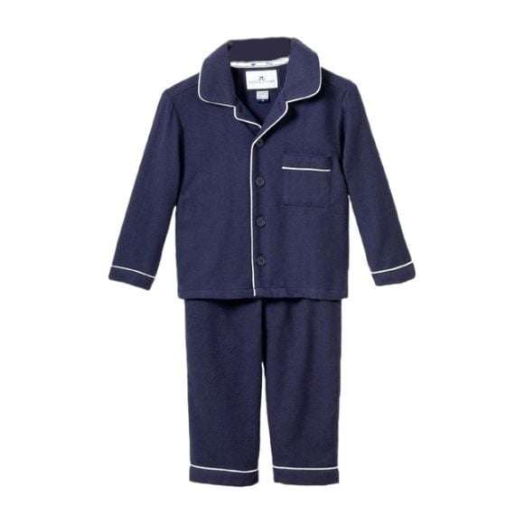 westchic navy basic striped pajamas