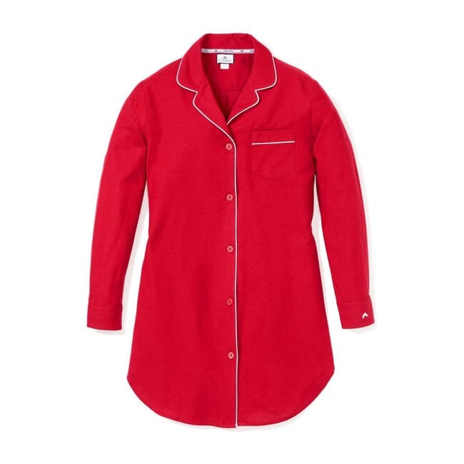 Women's Nightshirt, Red Flannel