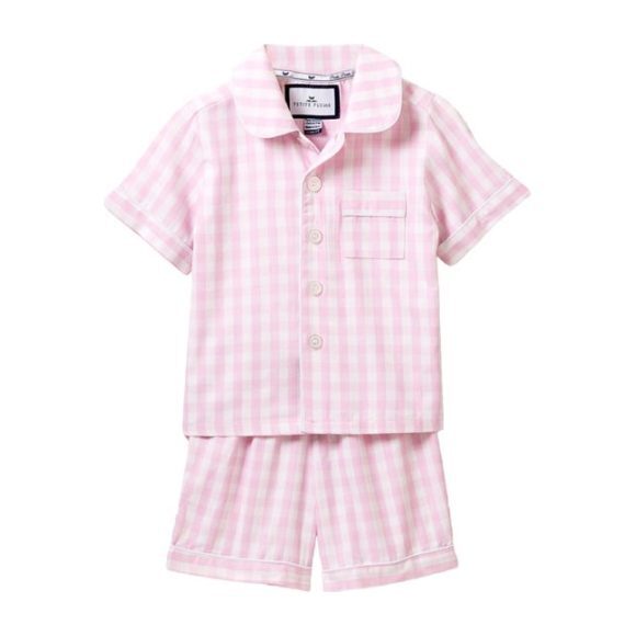 Pink Gingham Short Set