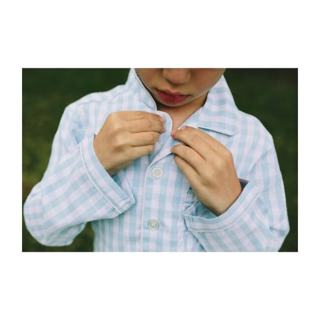 Light Blue Gingham Pajamas