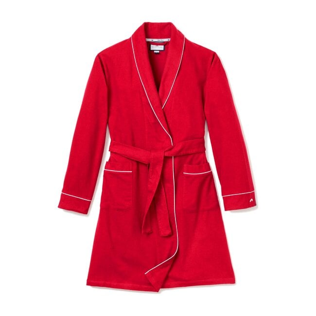Men's Flannel Robe, Red