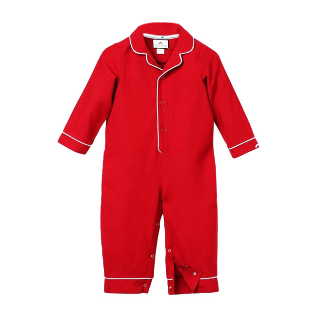 Red Flannel Romper