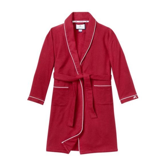 Classic Burgundy Flannel Robe