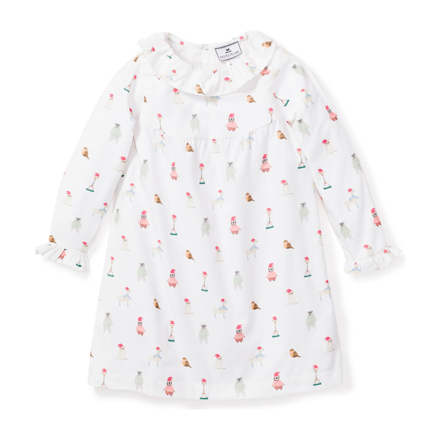 Girl's Scarlett Nightgown, Merry Menagerie