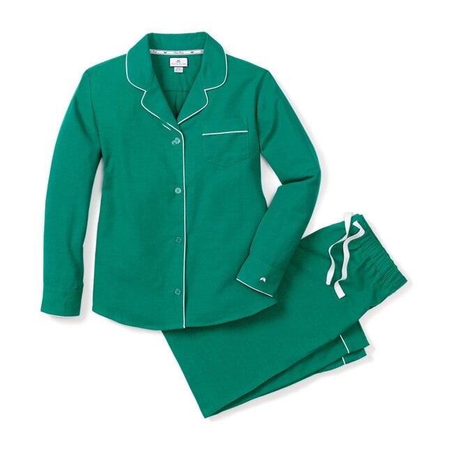Women's Flannel Pajamas, Forest Green