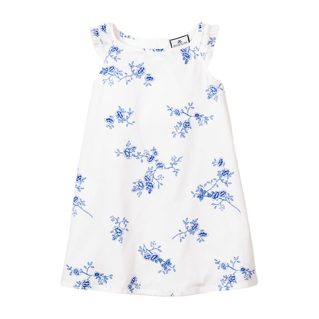 Amelia Nightgown, Indigo Floral - Pajamas - 1