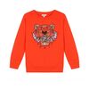 Tiger Sweatshirt, Dark Red - Sweatshirts - 1 - thumbnail