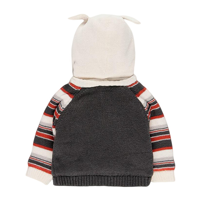 Hooded Knit Jacket, Black