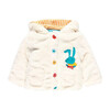 Reversible Fur Jacket, White - Jackets - 1 - thumbnail