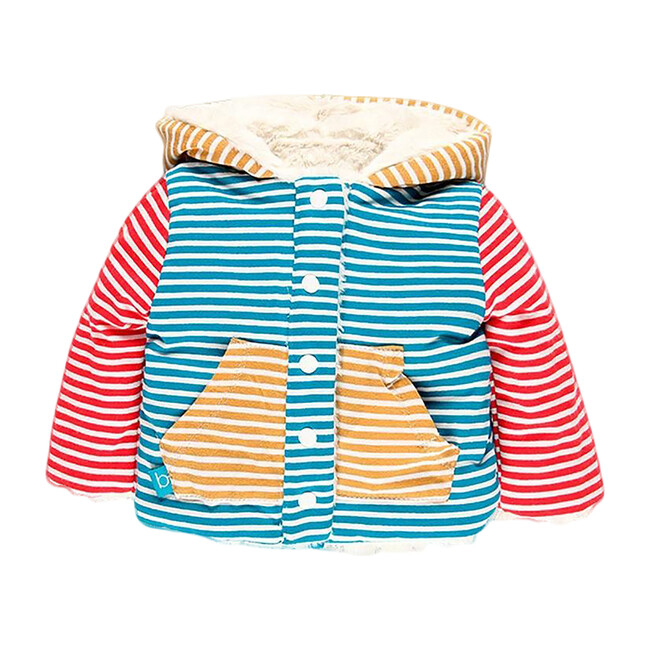 Reversible Fur Jacket, White - Jackets - 2