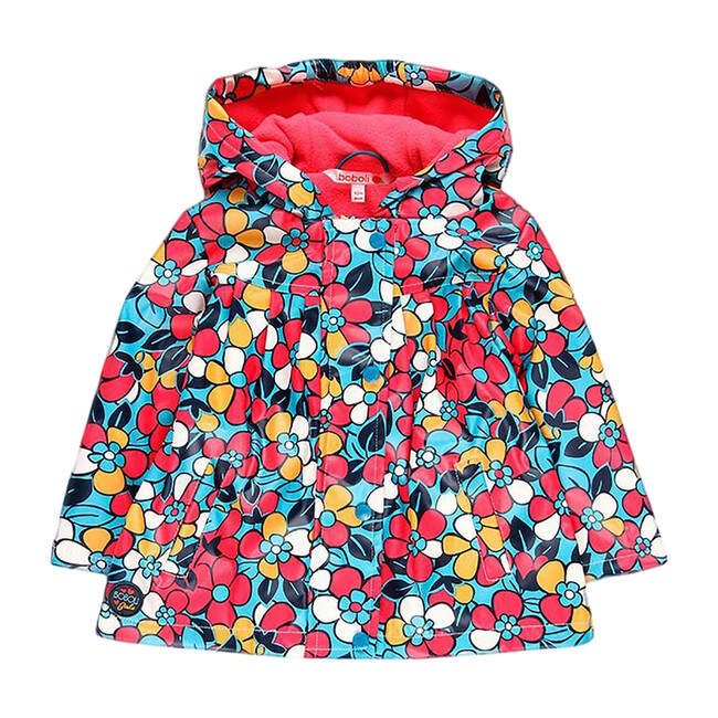 Assorted Florals Raincoat, Multicolored - Raincoats - 1