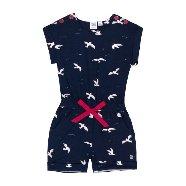 Seagull Romper, Navy
