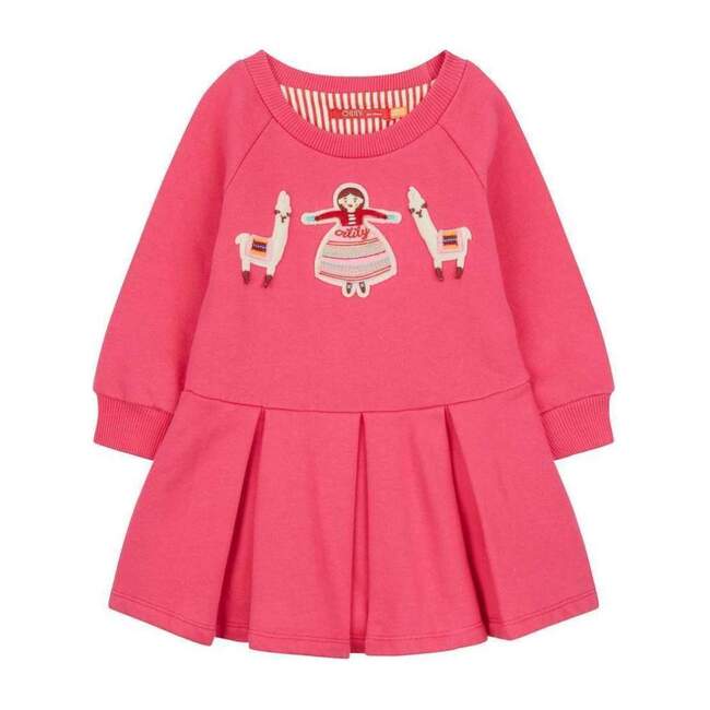 Hermosa Sweater Dress, Pink - Dresses - 1