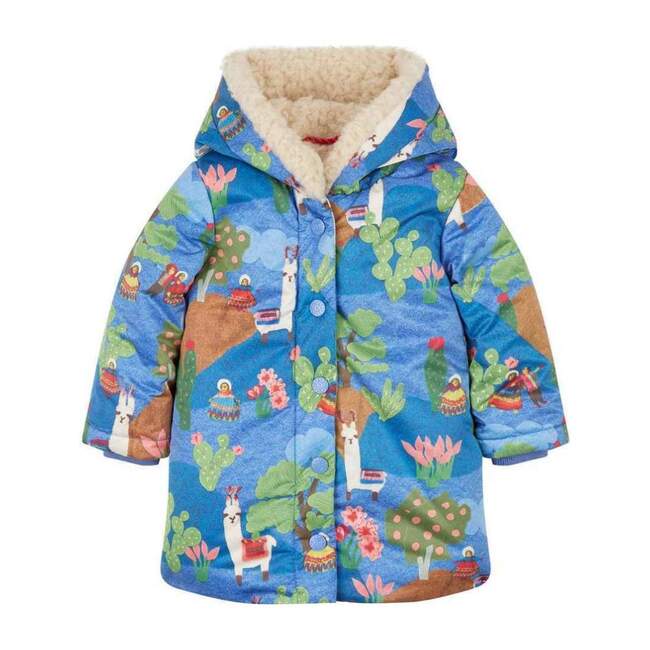 Lama Landscape Cobble Coat, Blue