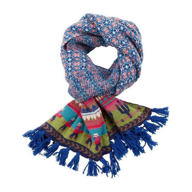 Kuquita Knitted Scarf, Blue