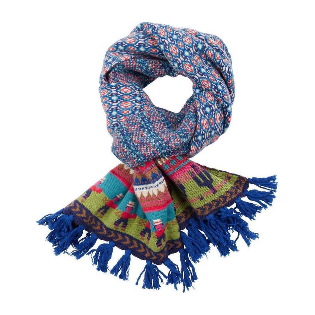 Kuquita Knitted Scarf, Blue