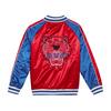 Satin Bomber Jacket, Red - Jackets - 2
