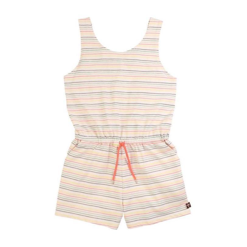 Striped Romper, Pale Pink