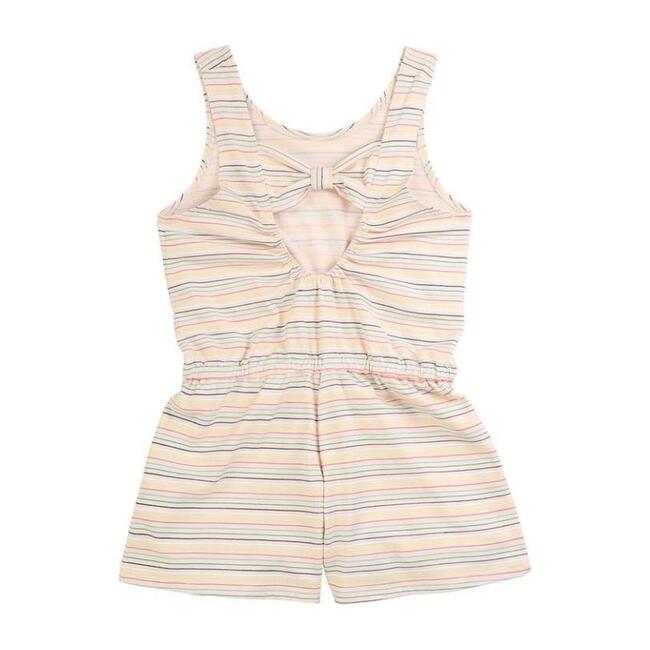 Striped Romper, Pale Pink