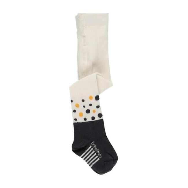 Polka Dot Tights, White