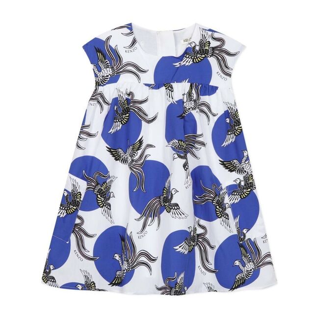 Polka Dot Phoenix Dress, White - Dresses - 1