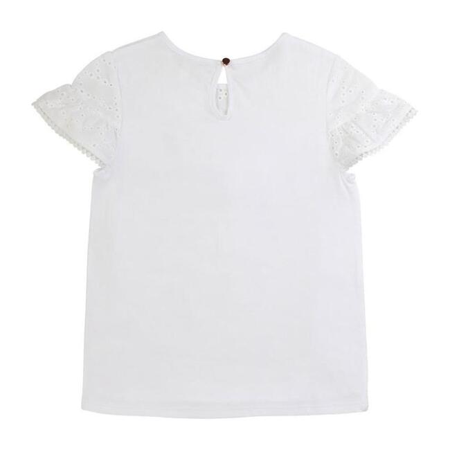 Ruffle T-Shirt, White
