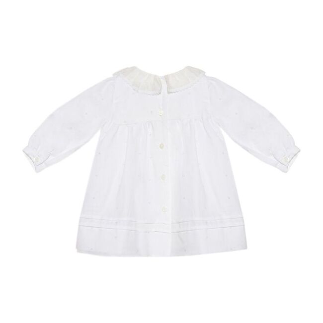Ecru Dots Baby Dress